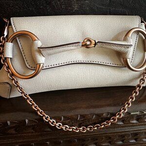 Gucci Horsebit Leather Shoulder / Clutch Bag